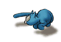 gatito azul vueltas.gif